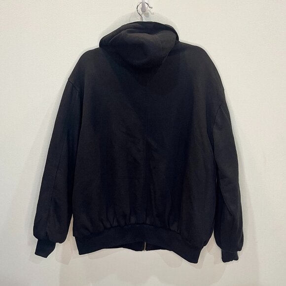 Walls Workwear Men's Jacket Fully Lined Full Zip With Hood Black Size 2X - Picture 2 of 4